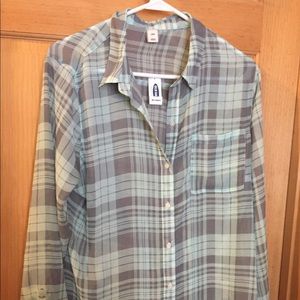 Old Navy Light plaid shirt